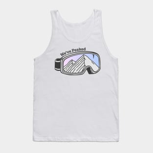 Sunset Mountain Ski Goggles | We've Peaked Tank Top